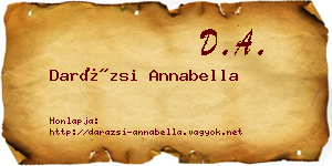 Darázsi Annabella névjegykártya